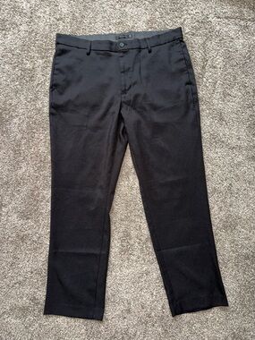 Tahari Black Flat-Front Dress Pants